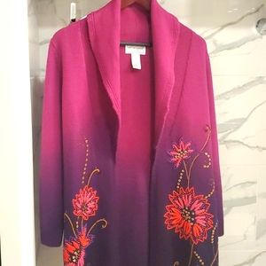 Victor Costa Occasion size XS sweater embroidered